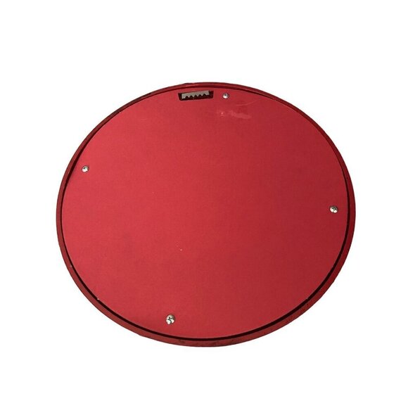 Vintage Round Santa "Checking His List" Merry Christmas Holiday Wall Decor Plaqu - Picture 5 of 5